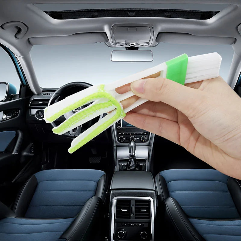 2-in-1 Green Air-Conditioner Outlet Cleaner Brush