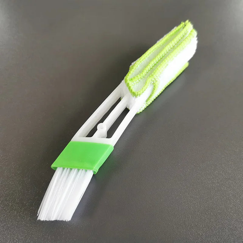  2-in-1 Green Air-Conditioner Outlet Cleaner Brush 