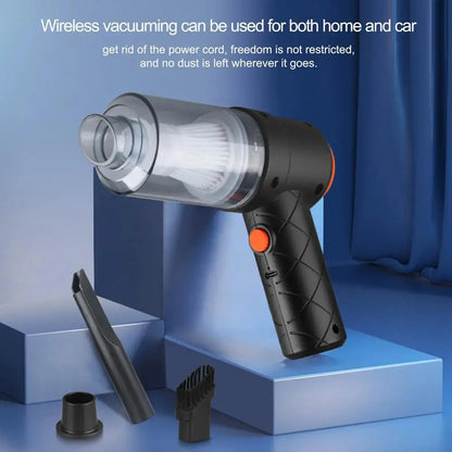 Cordless Car Vacuum Cleaner - Dual Use for Home and Car, Handheld Wireless Mini Vacuum